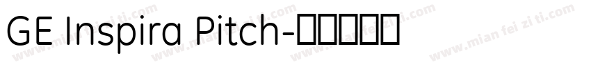 GE Inspira Pitch字体转换